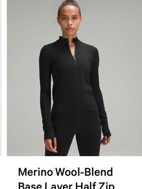 lululemon athletica black Half-Zip Pullover